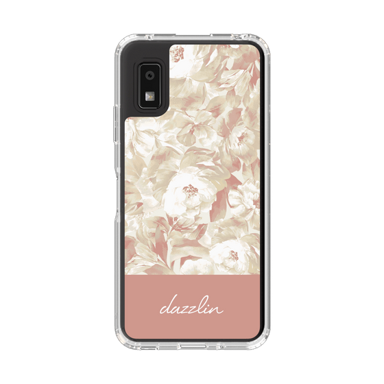 スリムプロテクションケース［ dazzlin - ペイントフラワー - Pink ］