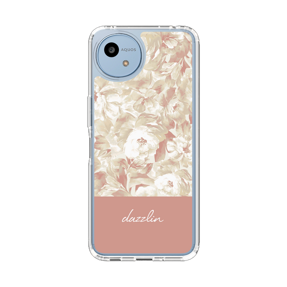 スリムプロテクションケース［ dazzlin - ペイントフラワー - Pink ］