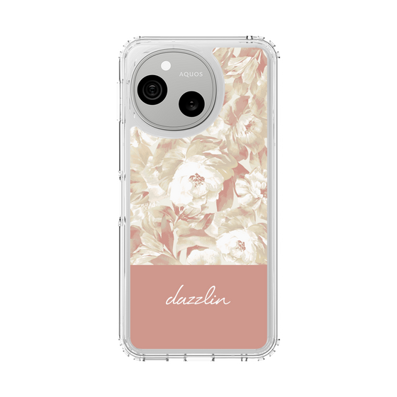 スリムプロテクションケース［ dazzlin - ペイントフラワー - Pink ］