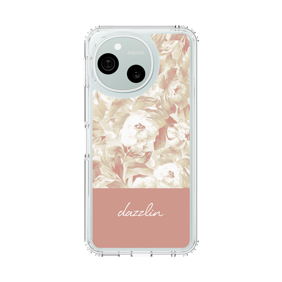 スリムプロテクションケース［ dazzlin - ペイントフラワー - Pink ］