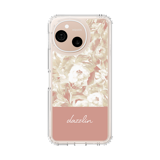 スリムプロテクションケース［ dazzlin - ペイントフラワー - Pink ］