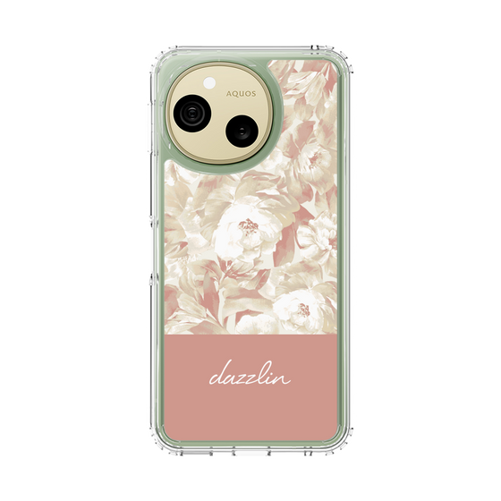 スリムプロテクションケース［ dazzlin - ペイントフラワー - Pink ］