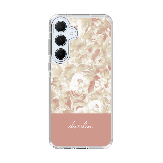 スリムプロテクションケース［ dazzlin - ペイントフラワー - Pink ］