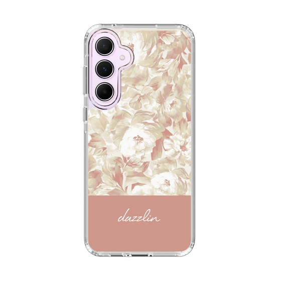 スリムプロテクションケース［ dazzlin - ペイントフラワー - Pink ］
