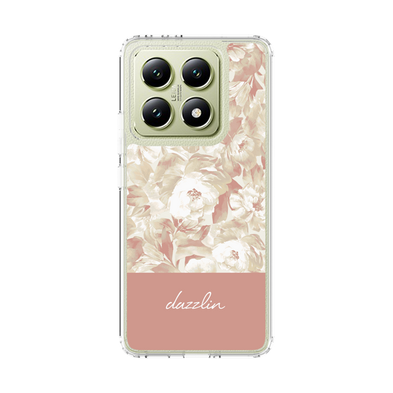 スリムプロテクションケース［ dazzlin - ペイントフラワー - Pink ］