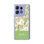 スリムプロテクションケース［ dazzlin - ペイントフラワー - Green ］