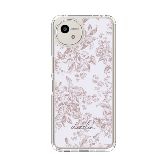 スリムプロテクションケース［ dazzlin - トーンフラワー - Pink ］