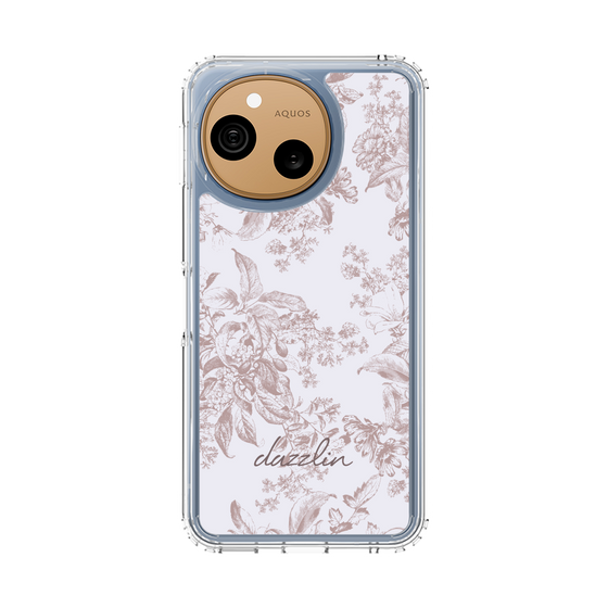 スリムプロテクションケース［ dazzlin - トーンフラワー - Pink ］