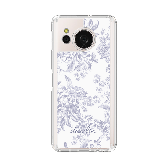 スリムプロテクションケース［ dazzlin - トーンフラワー - Lavender ］