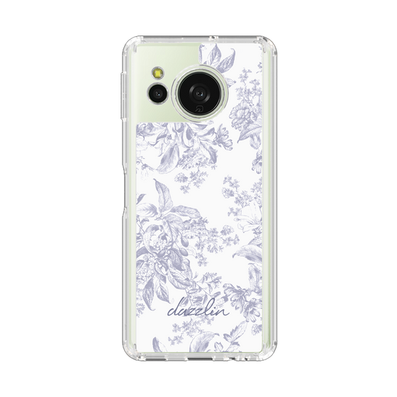 スリムプロテクションケース［ dazzlin - トーンフラワー - Lavender ］