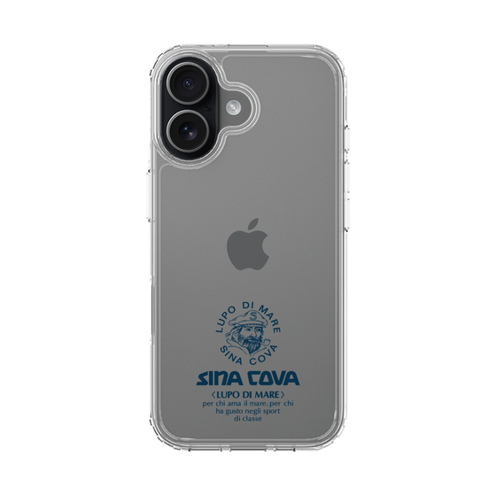 スリムプロテクションケース［ SINA COVA - ロゴ - Navy ］