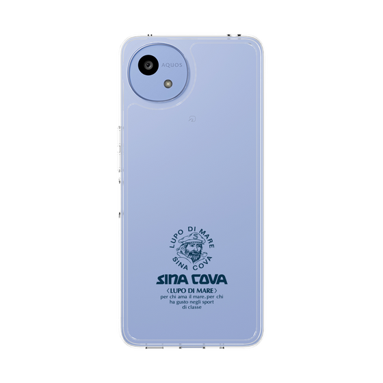 スリムプロテクションケース［ SINA COVA - ロゴ - Navy ］