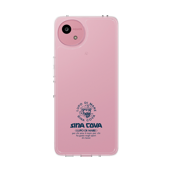 スリムプロテクションケース［ SINA COVA - ロゴ - Navy ］