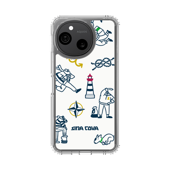 スリムプロテクションケース［ SINA COVA - マリンアート ］