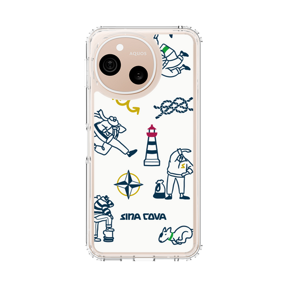 スリムプロテクションケース［ SINA COVA - マリンアート ］