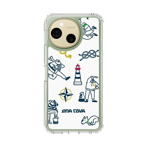 スリムプロテクションケース［ SINA COVA - マリンアート ］