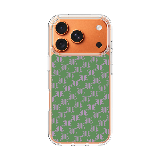 スリムプロテクションケース［ jouetie - モノグラム - Green ］