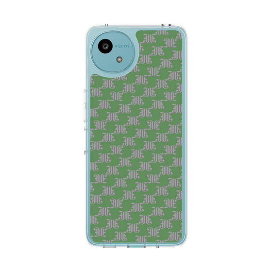 スリムプロテクションケース［ jouetie - モノグラム - Green ］