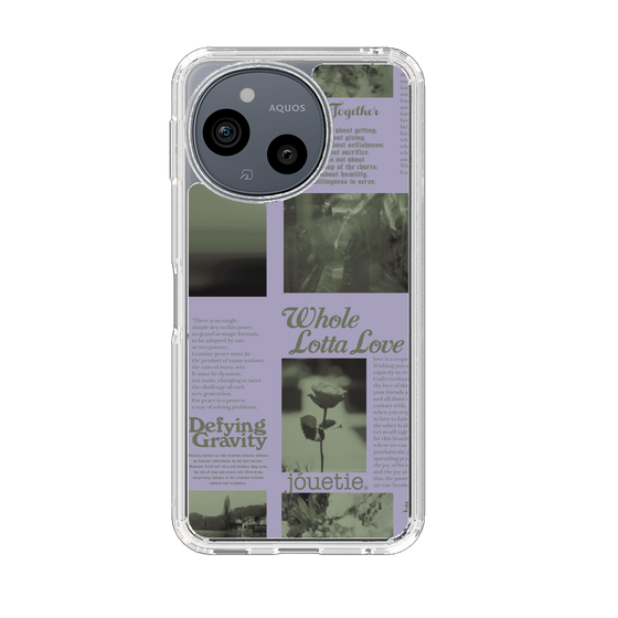 スリムプロテクションケース［ jouetie - Newspaper ］