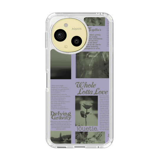 スリムプロテクションケース［ jouetie - Newspaper ］