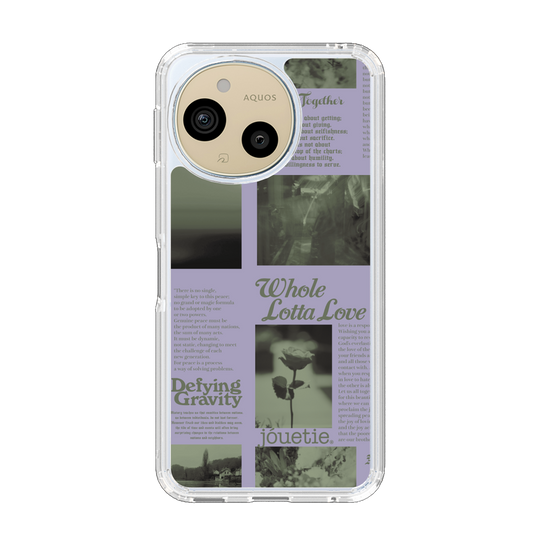 スリムプロテクションケース［ jouetie - Newspaper ］