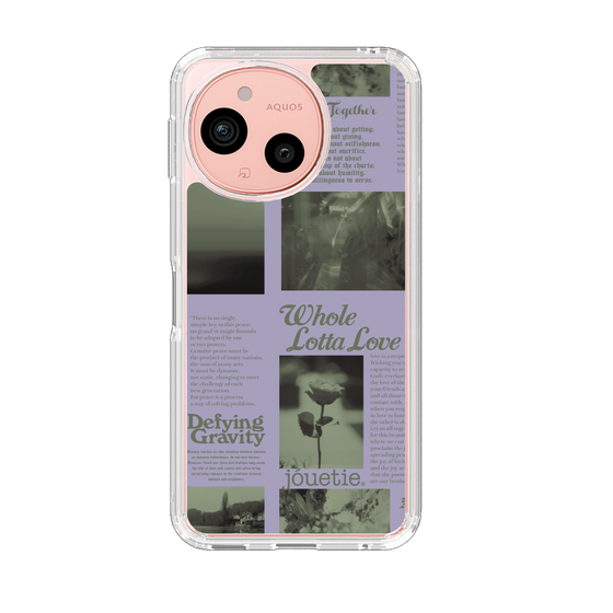 スリムプロテクションケース［ jouetie - Newspaper ］