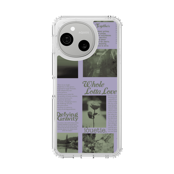 スリムプロテクションケース［ jouetie - Newspaper ］