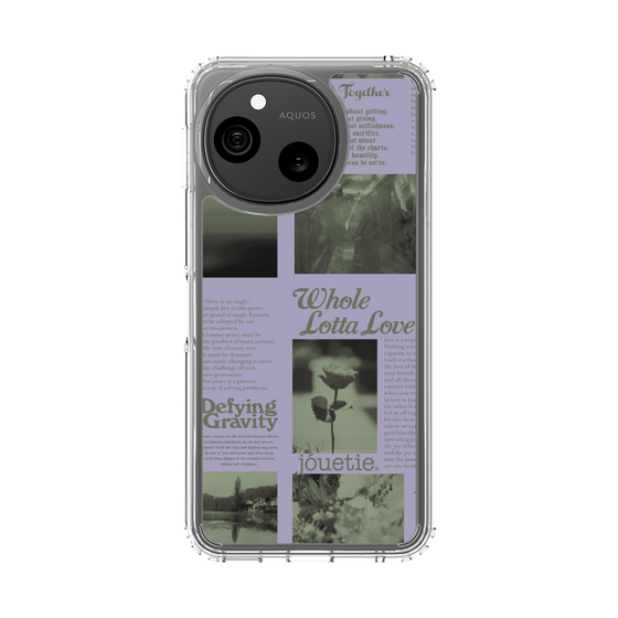 スリムプロテクションケース［ jouetie - Newspaper ］