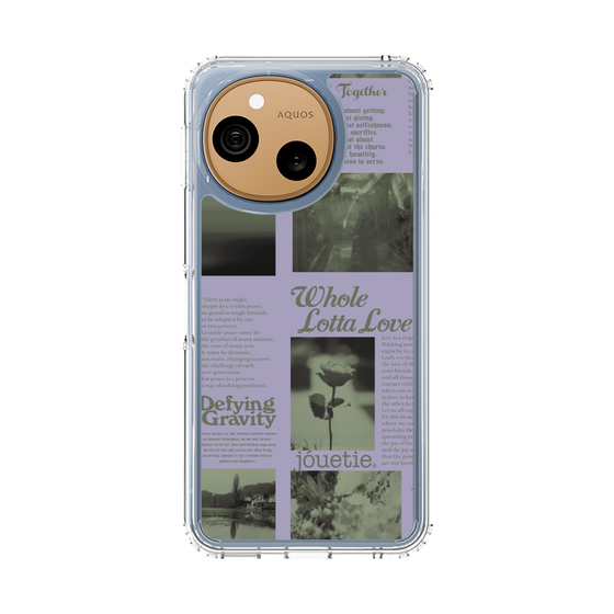 スリムプロテクションケース［ jouetie - Newspaper ］