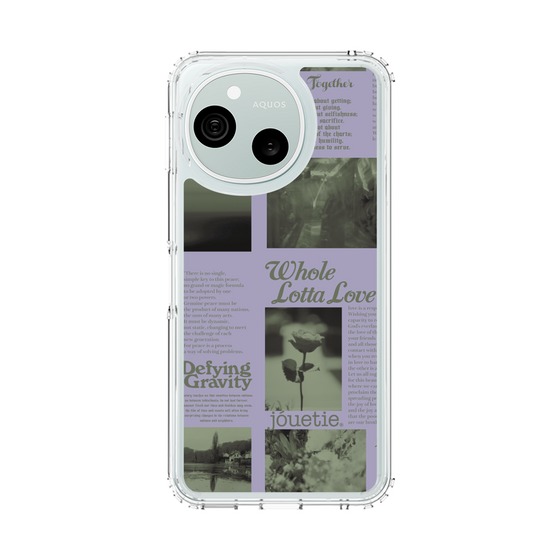 スリムプロテクションケース［ jouetie - Newspaper ］