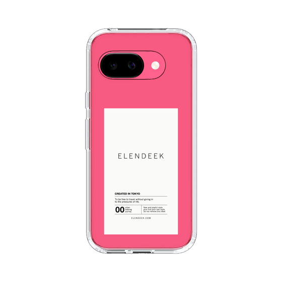 スリムプロテクションケース［ ELENDEEK - ロゴステッカー - White ］