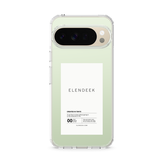 スリムプロテクションケース［ ELENDEEK - ロゴステッカー - White ］