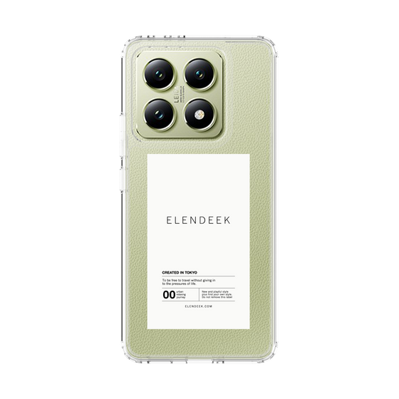 スリムプロテクションケース［ ELENDEEK - ロゴステッカー - White ］