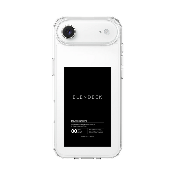スリムプロテクションケース［ ELENDEEK - ロゴステッカー - Black ］