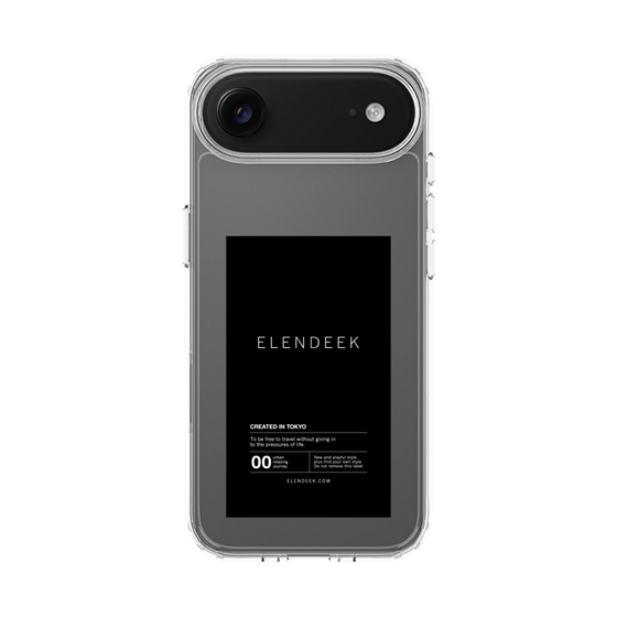 スリムプロテクションケース［ ELENDEEK - ロゴステッカー - Black ］
