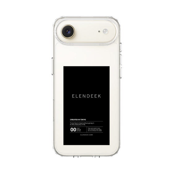 スリムプロテクションケース［ ELENDEEK - ロゴステッカー - Black ］