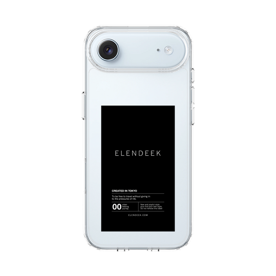 スリムプロテクションケース［ ELENDEEK - ロゴステッカー - Black ］
