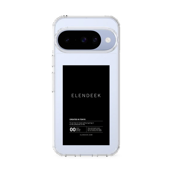 スリムプロテクションケース［ ELENDEEK - ロゴステッカー - Black ］