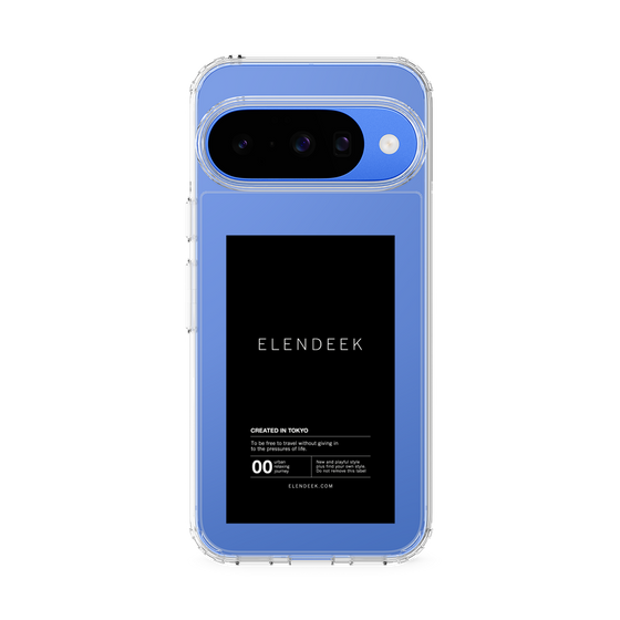 スリムプロテクションケース［ ELENDEEK - ロゴステッカー - Black ］