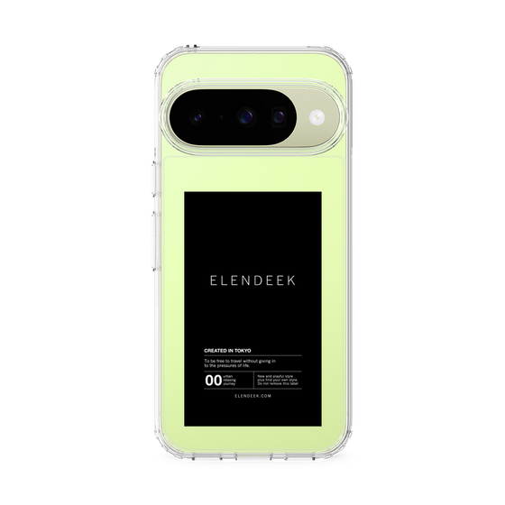 スリムプロテクションケース［ ELENDEEK - ロゴステッカー - Black ］