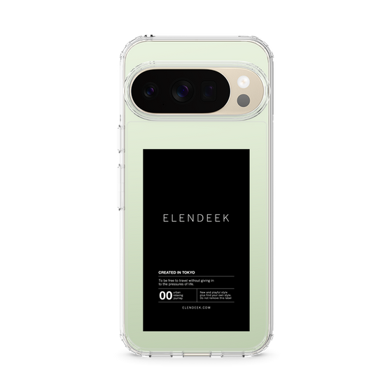 スリムプロテクションケース［ ELENDEEK - ロゴステッカー - Black ］