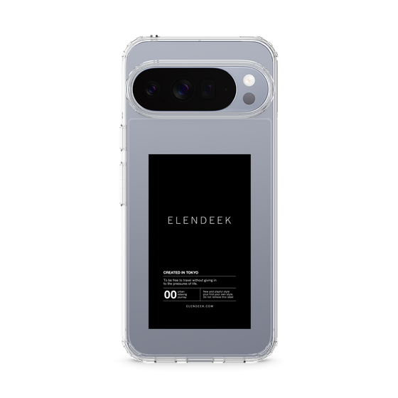 スリムプロテクションケース［ ELENDEEK - ロゴステッカー - Black ］