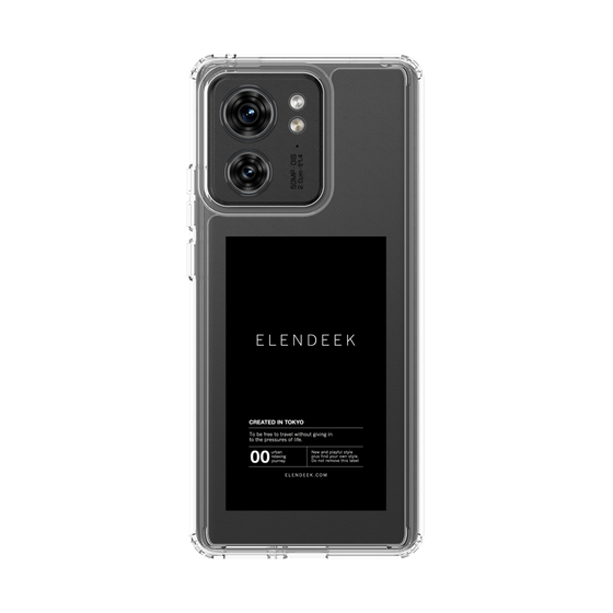 スリムプロテクションケース［ ELENDEEK - ロゴステッカー - Black ］