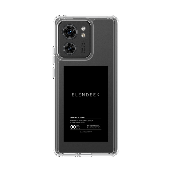 スリムプロテクションケース［ ELENDEEK - ロゴステッカー - Black ］