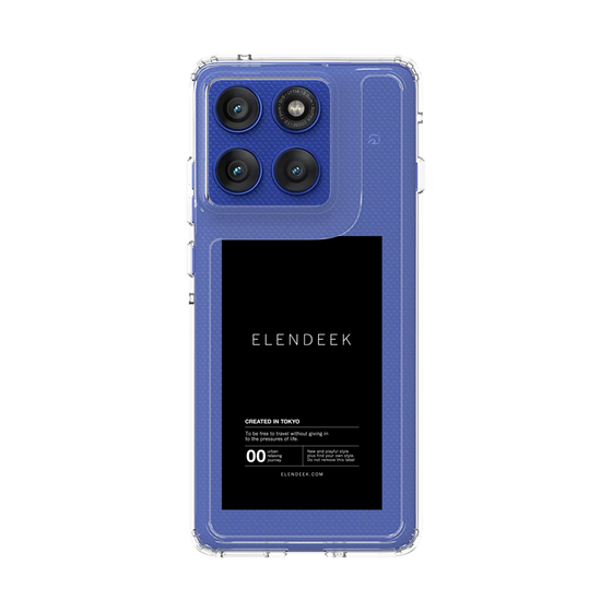 スリムプロテクションケース［ ELENDEEK - ロゴステッカー - Black ］