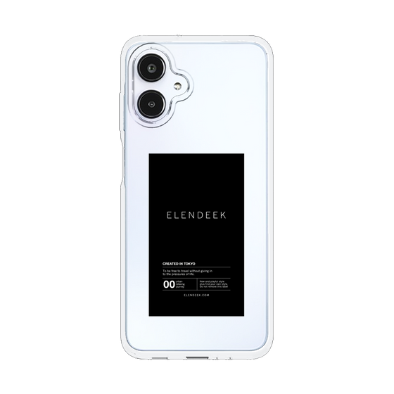 スリムプロテクションケース［ ELENDEEK - ロゴステッカー - Black ］