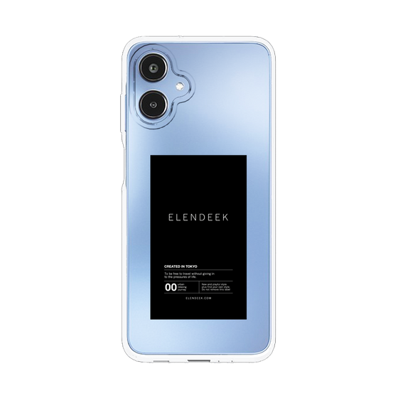 スリムプロテクションケース［ ELENDEEK - ロゴステッカー - Black ］