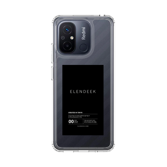 スリムプロテクションケース［ ELENDEEK - ロゴステッカー - Black ］