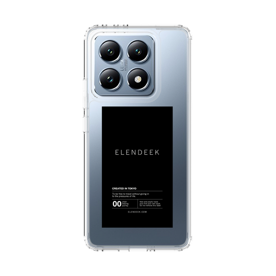 スリムプロテクションケース［ ELENDEEK - ロゴステッカー - Black ］