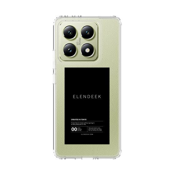 スリムプロテクションケース［ ELENDEEK - ロゴステッカー - Black ］